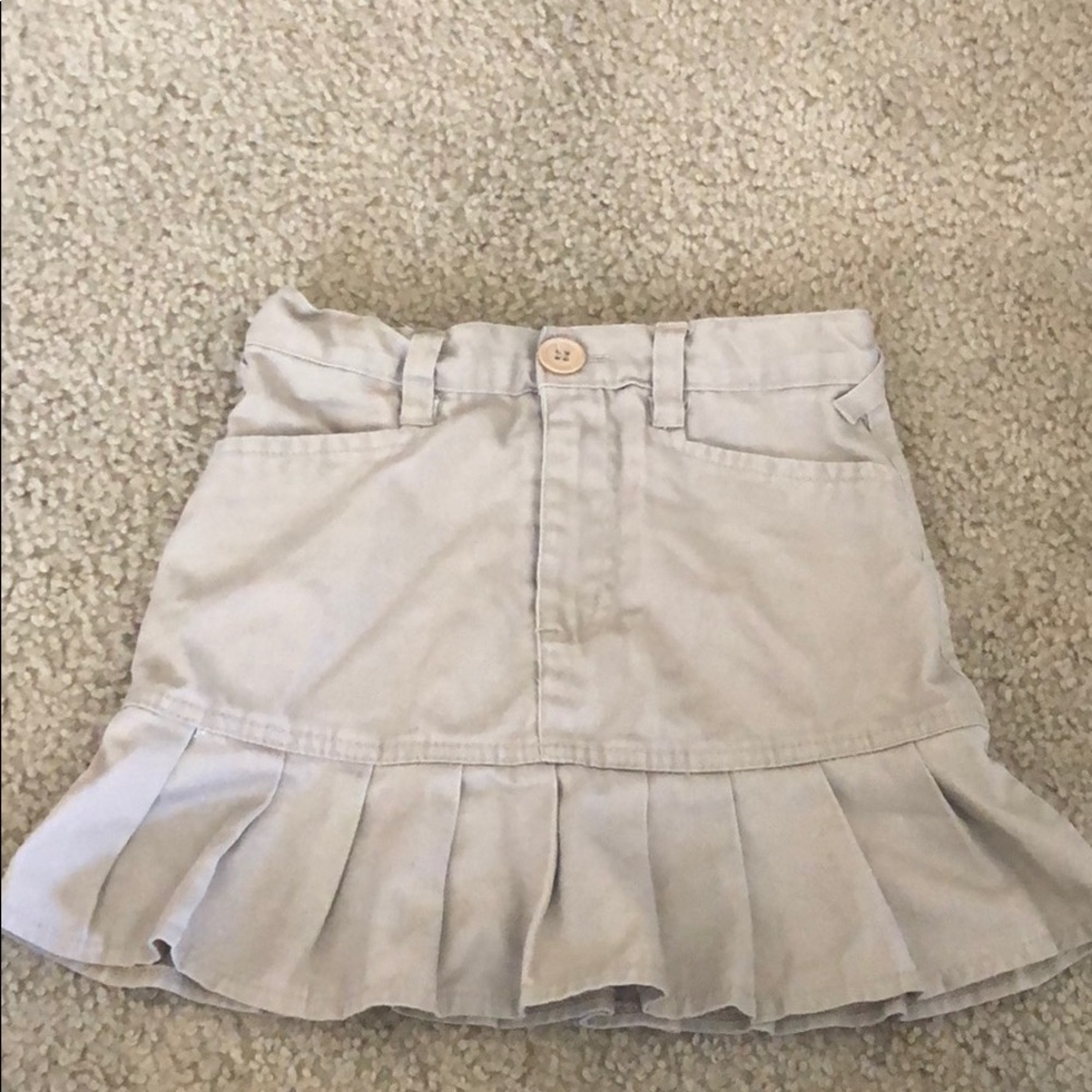 Size 5 beige skirt, used for uniforms